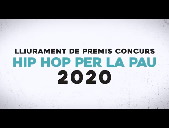 Reconeixement institucional als premiats del IV Concurs de Hip-hop per la Pau