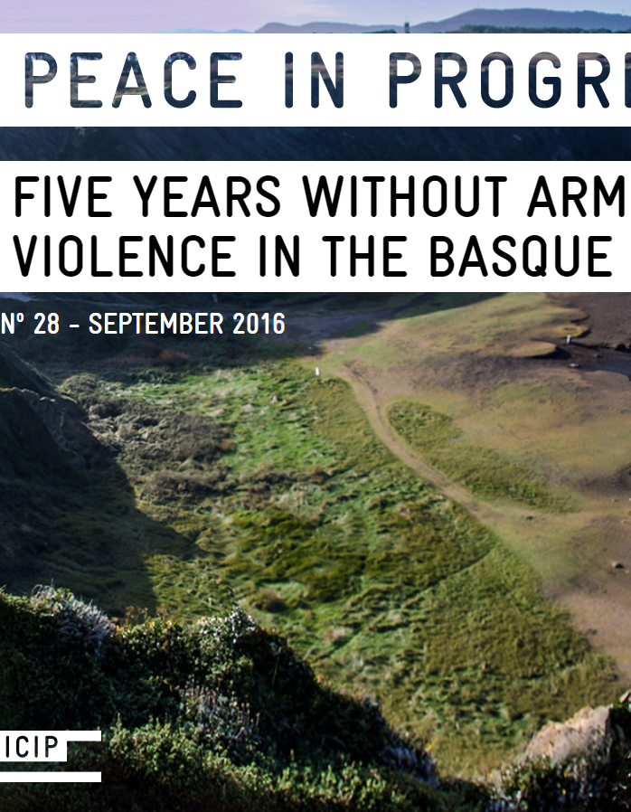 “Five years without armed violence in the Basque Country” .Peace in Progress. Number 28. September 2016