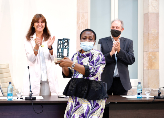 Julienne Lusenge dedica el Premio ICIP a todas las mujeres congoleñas que luchan día a día por la paz