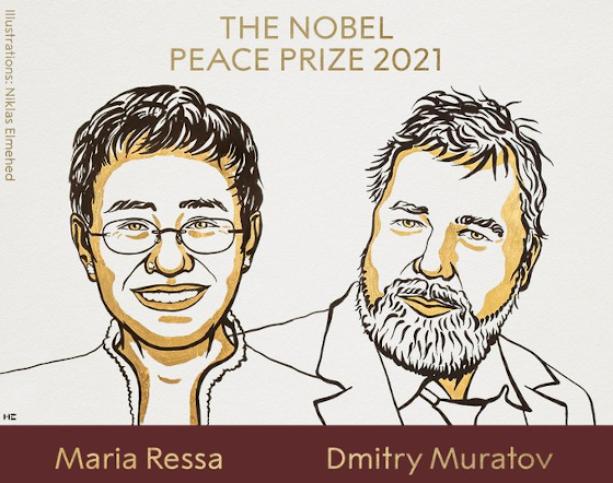 El Premi Nobel de la Pau 2021 posa en valor el periodisme lliure i crític amb el poder